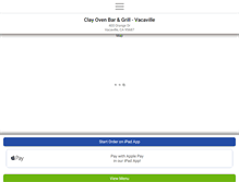 Tablet Screenshot of clayovengrillbar.com